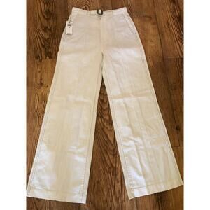 Polo Ralph Lauren Women's Ivory Margery Wide-Leg Jean Size 28 NWT 248$📦